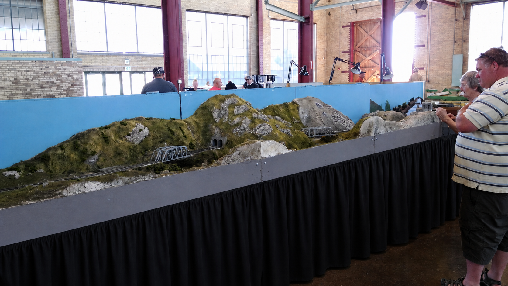 Wasatch N Scale mountain module displayed at the 2017 Evanston show